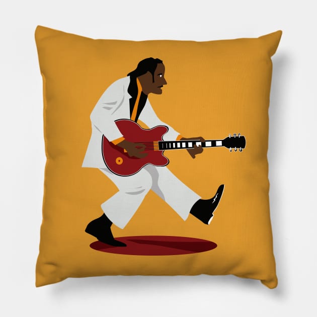 Chuck Berry duck walk Pillow by VinagreShop