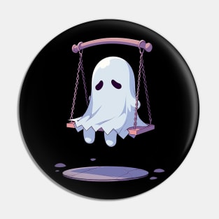 sad ghost Pin