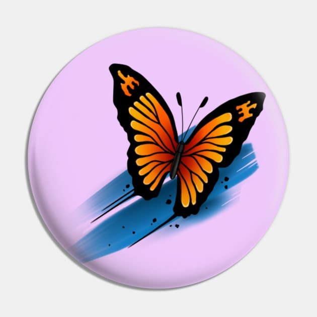 Abstract butterfly Pin by Smurnov