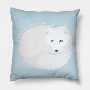 Let it Snow Little Fox Pillow