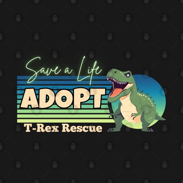 T-Rex Rescue by Kenny The Bartender's Tee Emporium