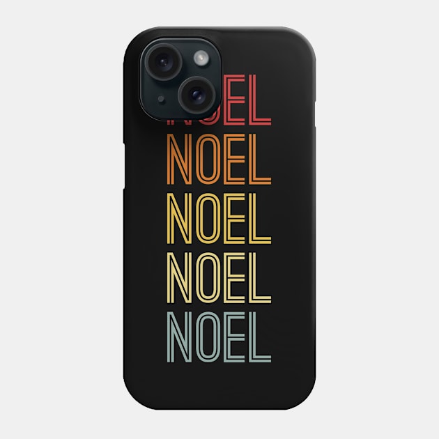 Noel Name Vintage Retro Pattern Phone Case by CoolDesignsDz