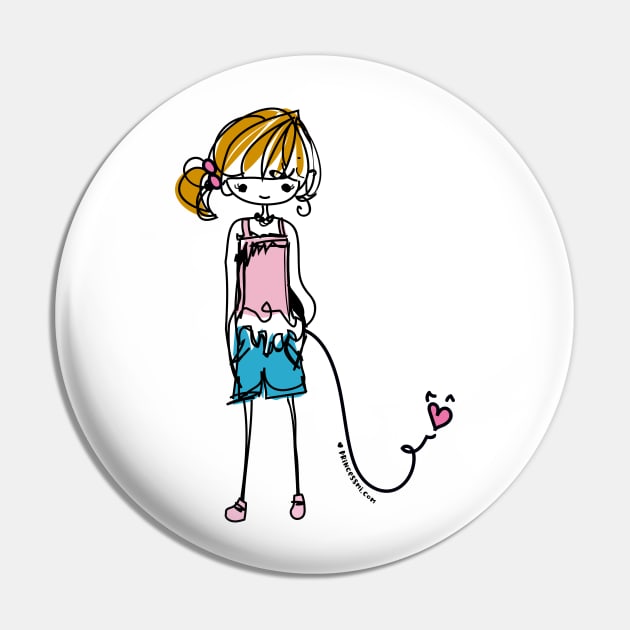 doodle girl illustration Pin by princessmi-com