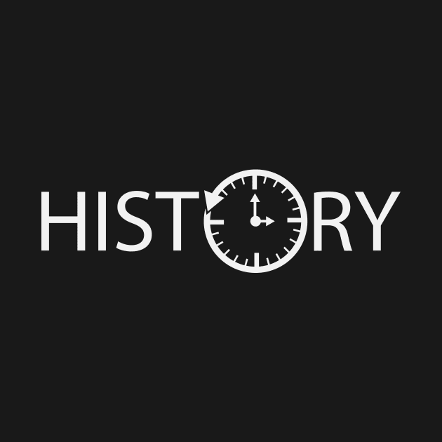 History artistic typographic logo design by DinaShalash