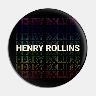 Henry Rollins Kinetic Typography Style Pin