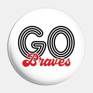 Go Braves - Football Pin