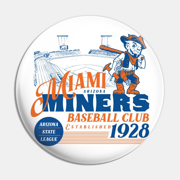 Miami Miners Pin by MindsparkCreative