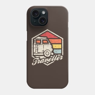 Retro Badge Traveller Dark Phone Case