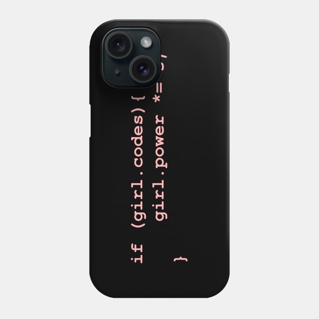 Girls Who Code Have More Girl Power Phone Case by donovanh