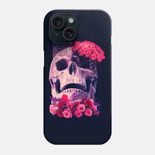 Skull and roses Phone Case