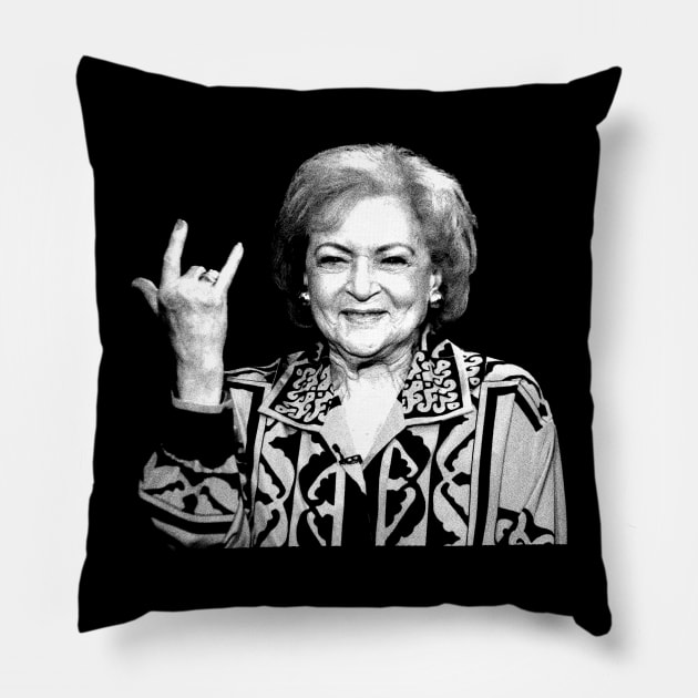 Betty White /// Punk Pillow by HectorVSAchille