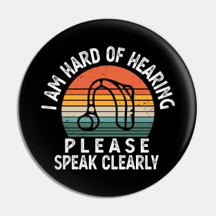 Hearing Impaired hearing impaired american Pin