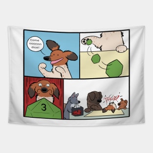Come Ooonnn Dice - Comic Panel Color Tapestry