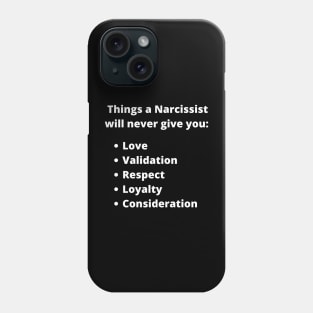 Narcissist's Personality Phone Case