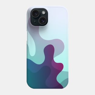 Abstract floral gradient pattern Phone Case