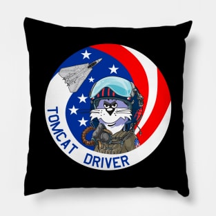 F-14 Tomcat - Tomcat Driver - Clean Style Pillow