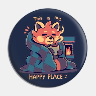 Happy Place at the Fireplace Pin