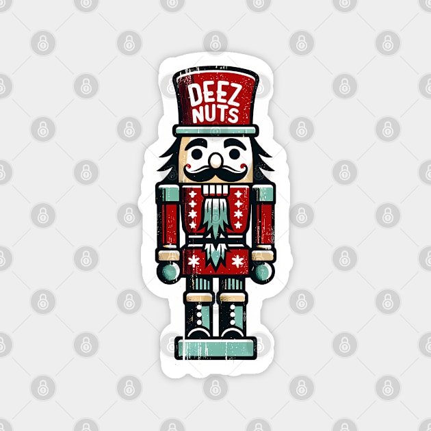 'Deez Nuts' Nutcracker Shirt Magnet by Klimek Prints