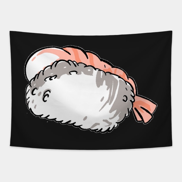 Nigiri ebi - shrimp Tapestry by Uwaki