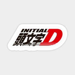 Initial D logo white Magnet