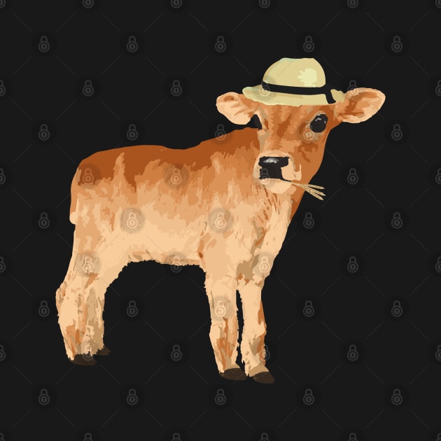 Cow Animal Drawing Design - Cute Gift Ideas by Cartba