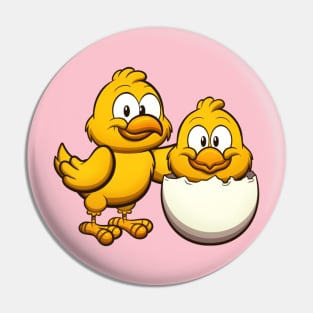 Cute Little Chicks Pin