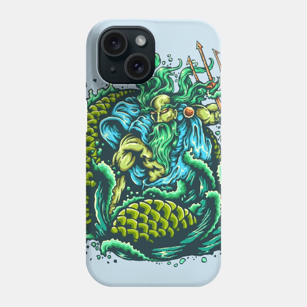 Titan of Triton Phone Case by RadCoolguy