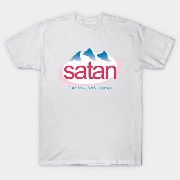 Satan Tshirt | Natural Hell Water | Joke Shirt Satan Tshirt | Natural Hell Water | Joke Shirt