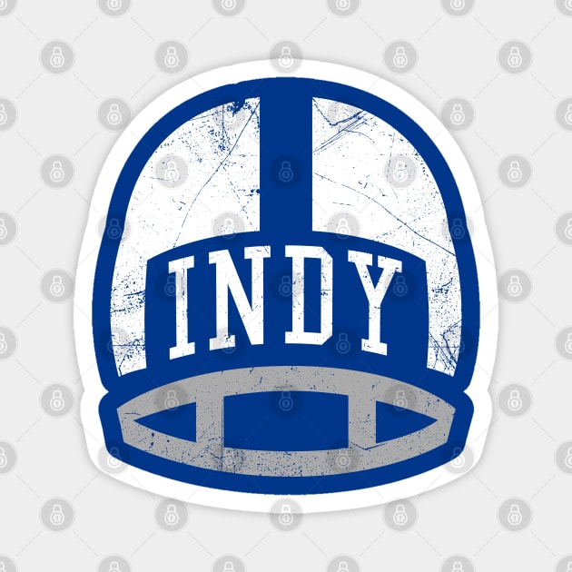 Indy Retro Helmet - Blue Magnet by KFig21