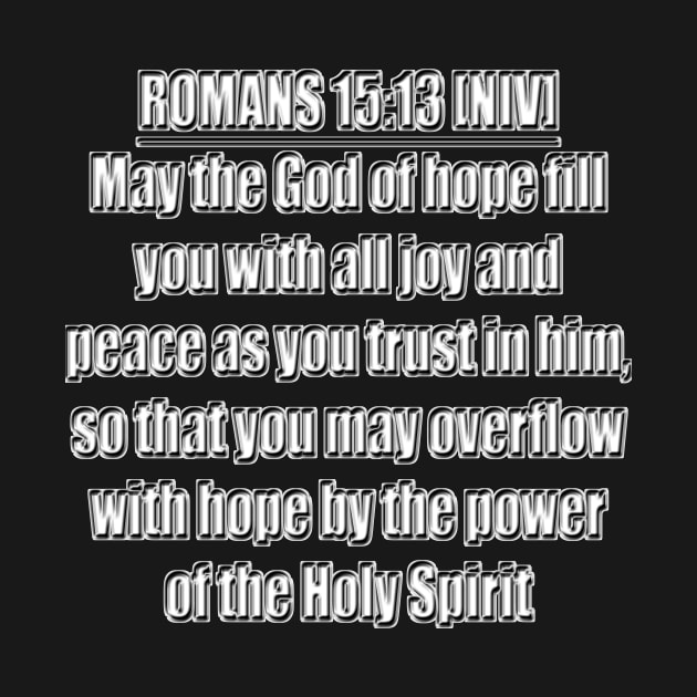 Romans 15:13 Bible Verse NIV Text by Holy Bible Verses