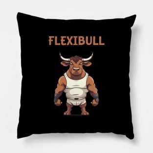 gym motivation - flexibull Pillow