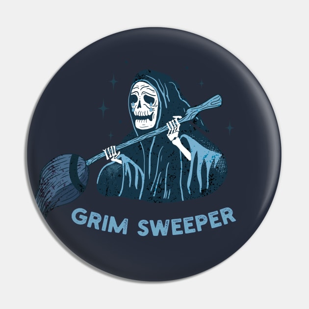 Grim Sweeper Funny Misspelled Text Pin by origato