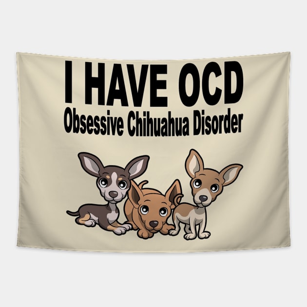 Obsessive Corgi Disorder OCD Dog Lover Tapestry by SistersRock