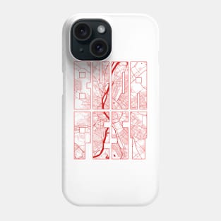 Budapest, Hungary City Map Typography - Oriental Phone Case