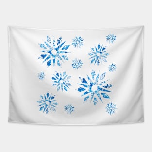 Marbled Snowflakes Pattern Tapestry