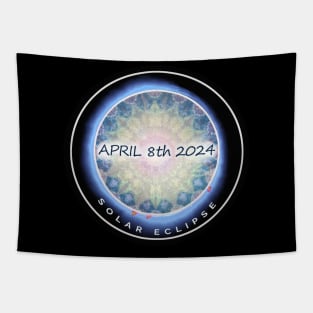 Solar Eclipse April 8th 2024 Tie Dye Moon Sun Totality Mandala Spirituality Tapestry