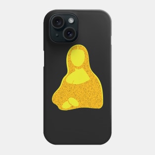 Pop Minimal Lemon Yellow Mona Lisa Phone Case