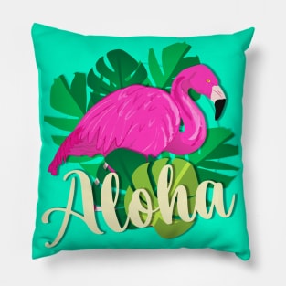 Flamingo Aloha Pillow