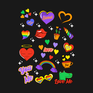 Gay Pride LGBTQ+ Icons Collection Fun Gift T-Shirt