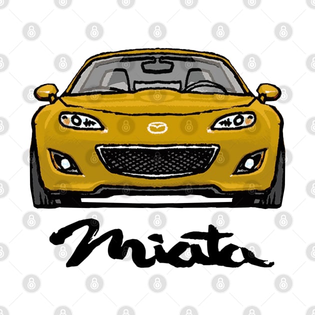 Mazda Mx5 Miata NC2 Yellow by Woreth