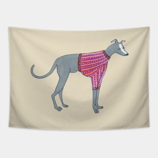 Greyhound In A Sweater Tapestry