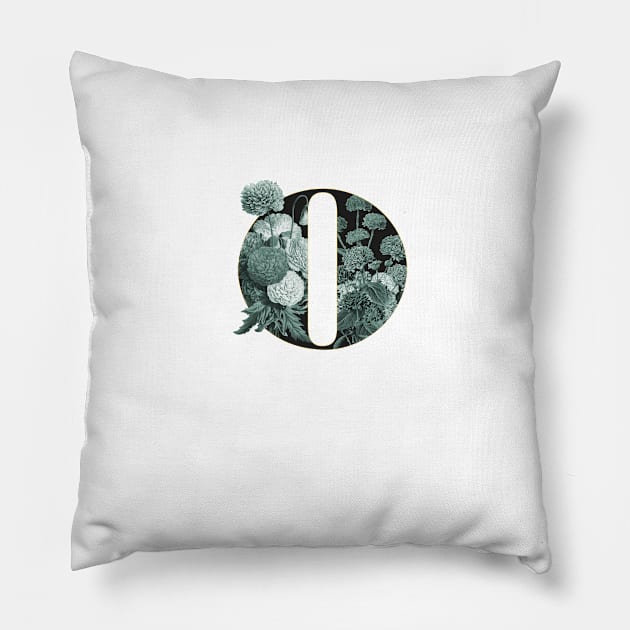 Flower Alphabet O Pillow by froileinjuno