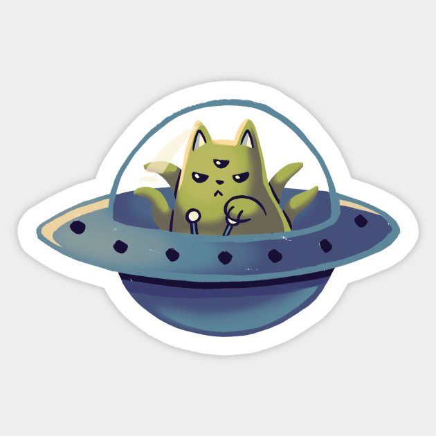 Download Cats In Space Alien Universe Kittens Feline Cats Aufkleber Teepublic De
