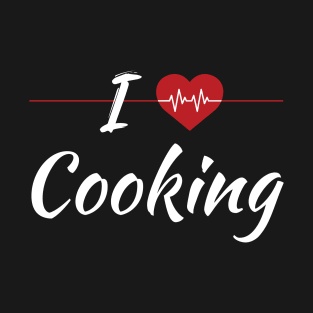 I Love Cooking Cute Red Heart T-Shirt