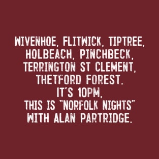 This Is Norfolk Nights With Alan Partridge T-Shirt