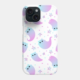 Ghost cats Halloween pattern Phone Case