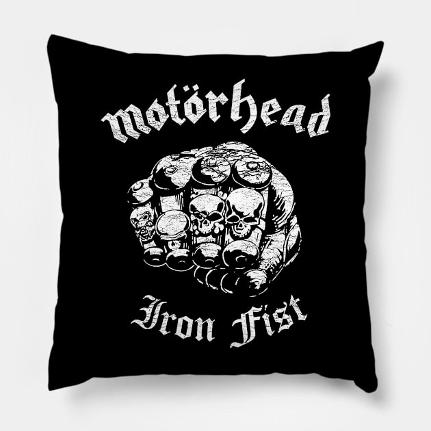 Motörhead - Iron fist Pillow by CosmicAngerDesign