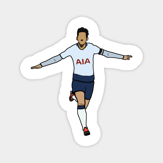 Son Heung Min - Tottenam Spurs Premier League Soccer Magnet by xavierjfong