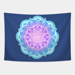 Pastel Vibes Flower Mandala Tapestry