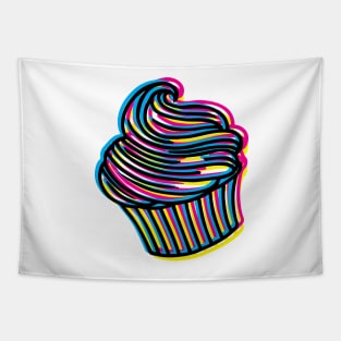 CMYK Cupcake Tapestry